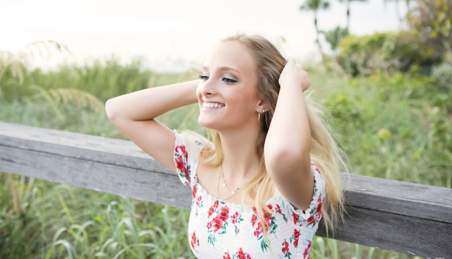 Young Lady Smiling During Photo Shoot